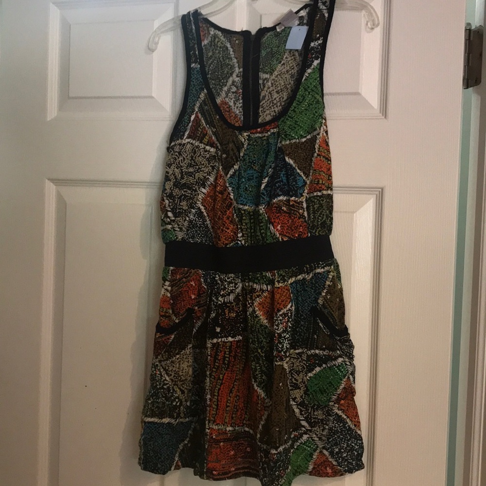 Multi colored racer back tank